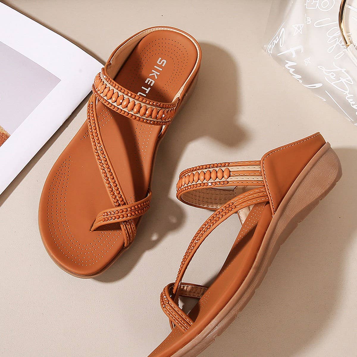 CROSS STRAP COMFORTABLE CASUAL SANDALS SLIPPERS