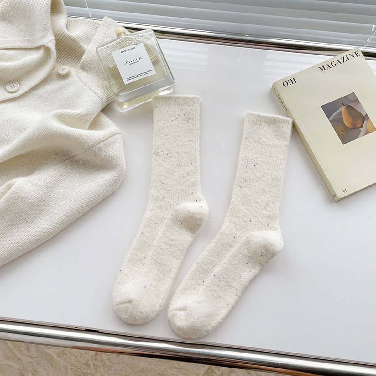 WOMEN WINTER THICKENED SOCKS WITH DOT YARN