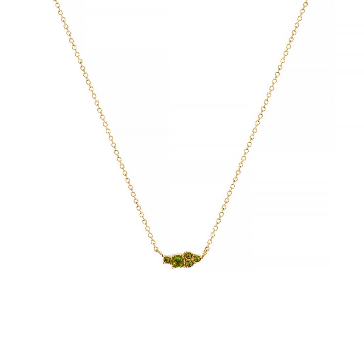 Classic Simple Colorful Birthstone Necklace