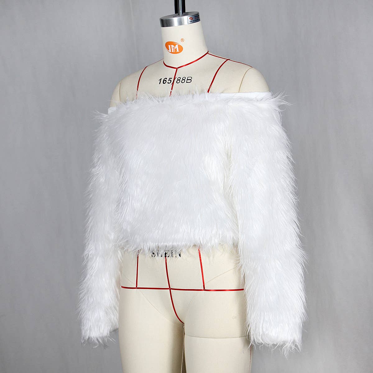 LINE SHOULDER GRADIENT ANTI-LONG HAIR SHORT FUR