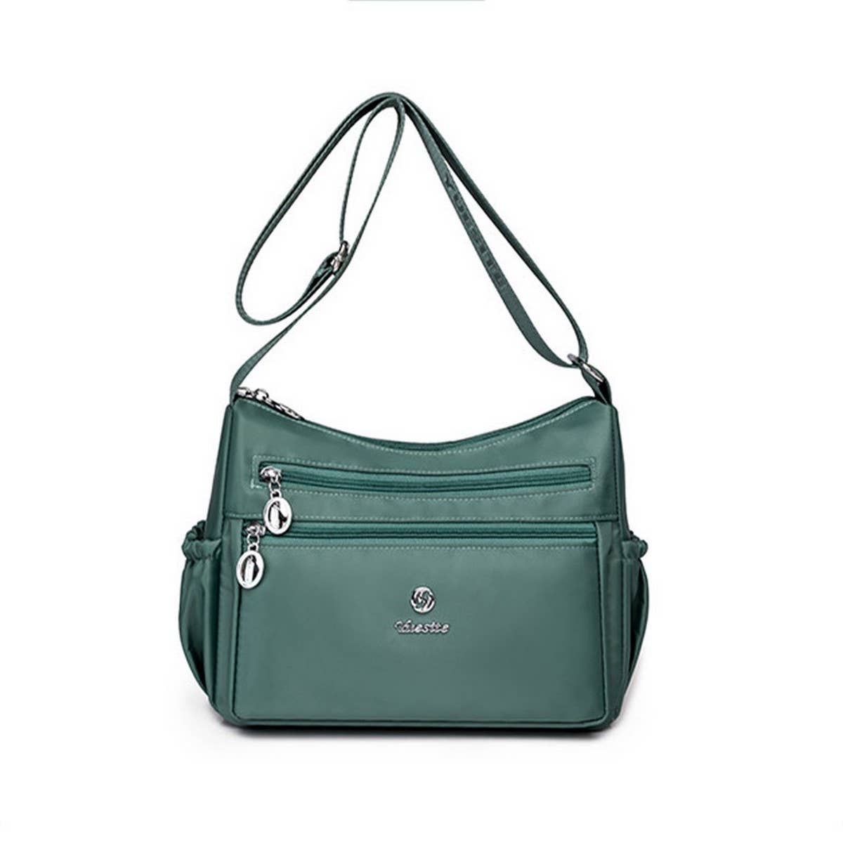 LIGHTWEIGHT WATER-REPELLENT NYLON SHOULDER BAG_CWAB3502