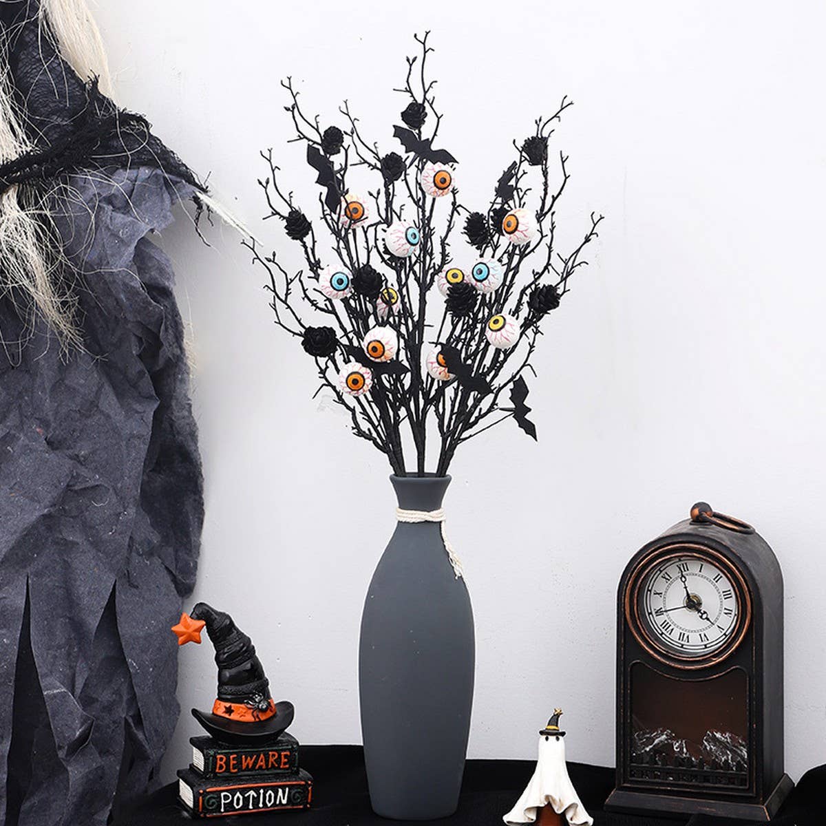 Halloween Bat Eye Floral Stem Decoration_CWMM9868