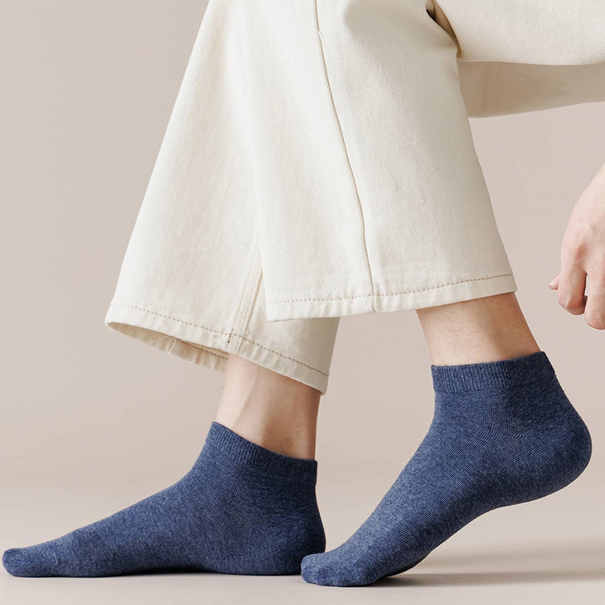 CWMS2457_MEN'S SOLID COLOR VERSATILE SOCKS