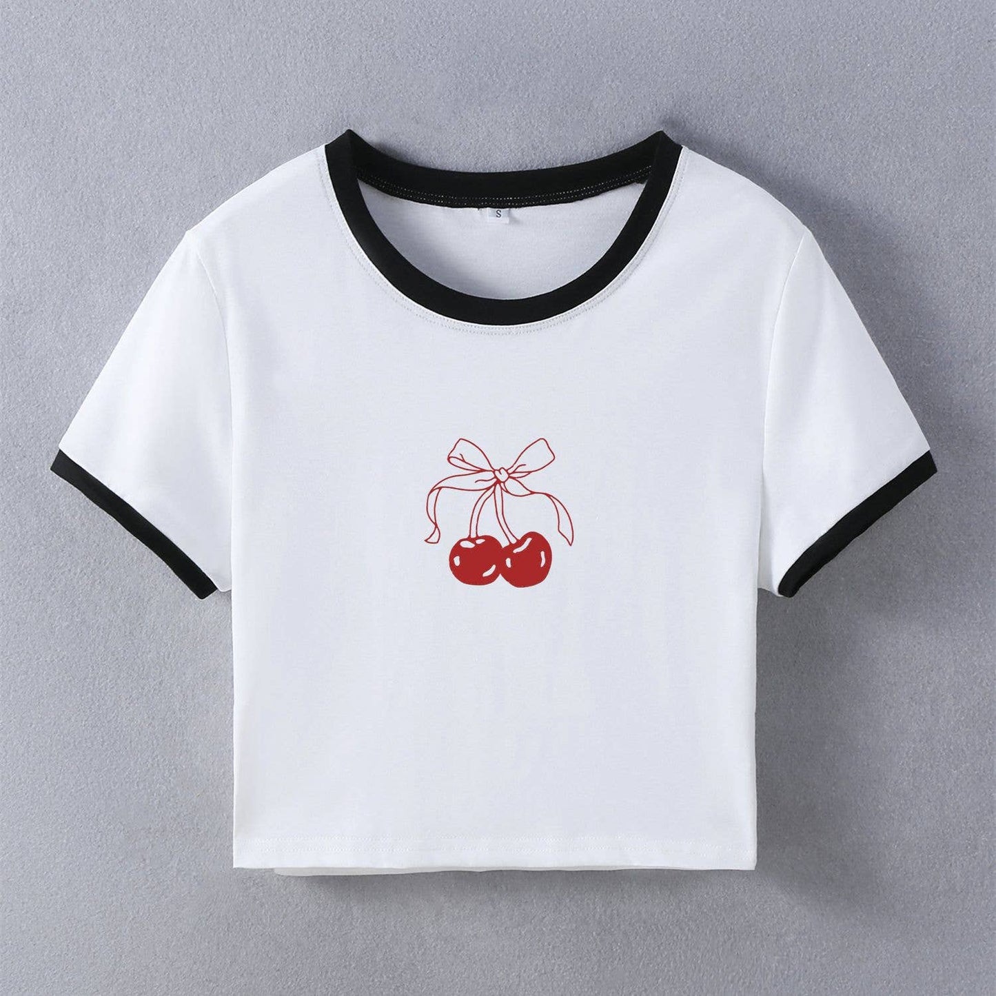 Y2K sexy slim fit short sleeve crop top tee