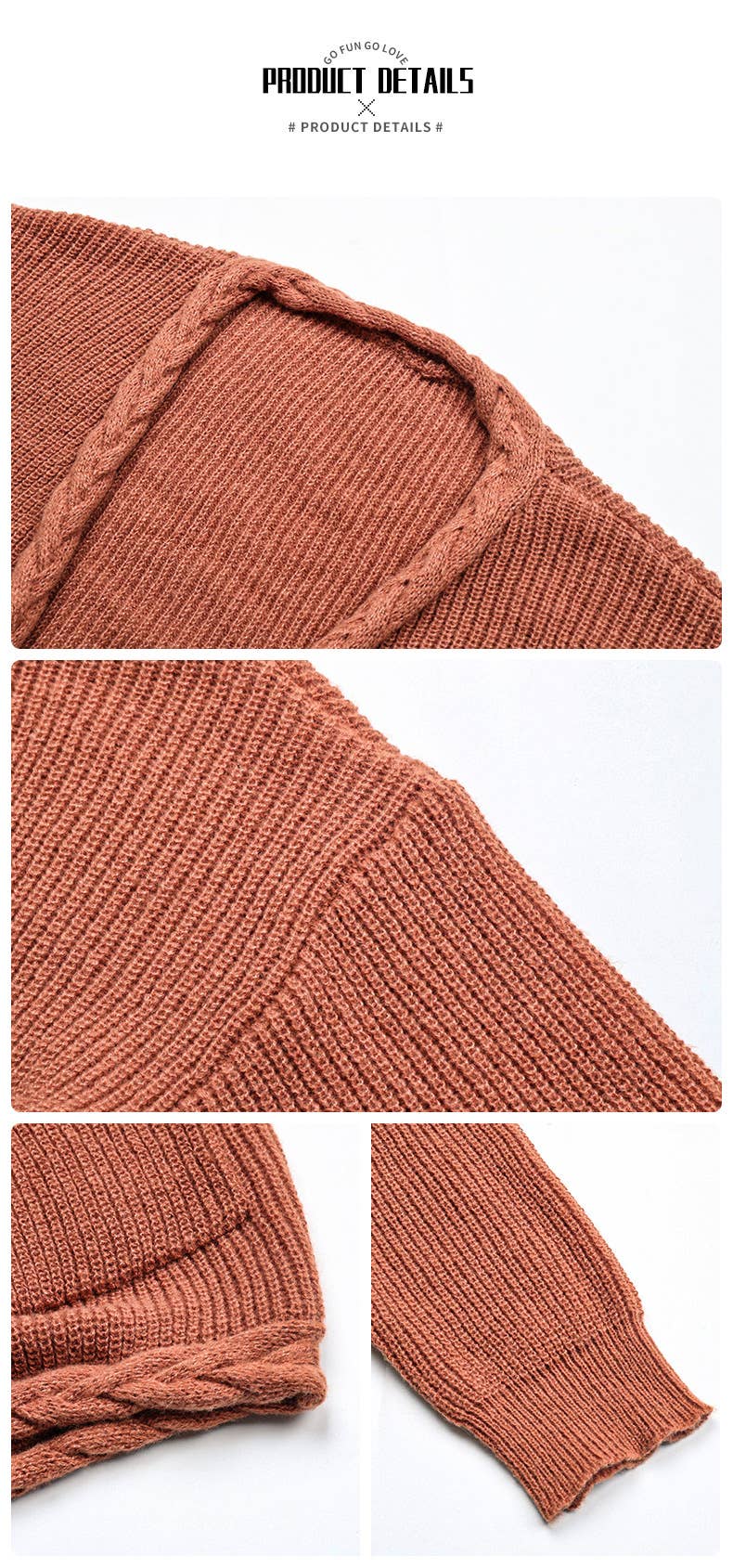 KNIT TWIST DESIGN SENSE SOLID COLOR CARDIGAN