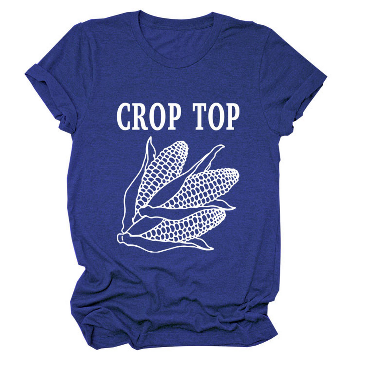 Corn Letter Print Tee ? Women¡¯s Casual T-Shirt