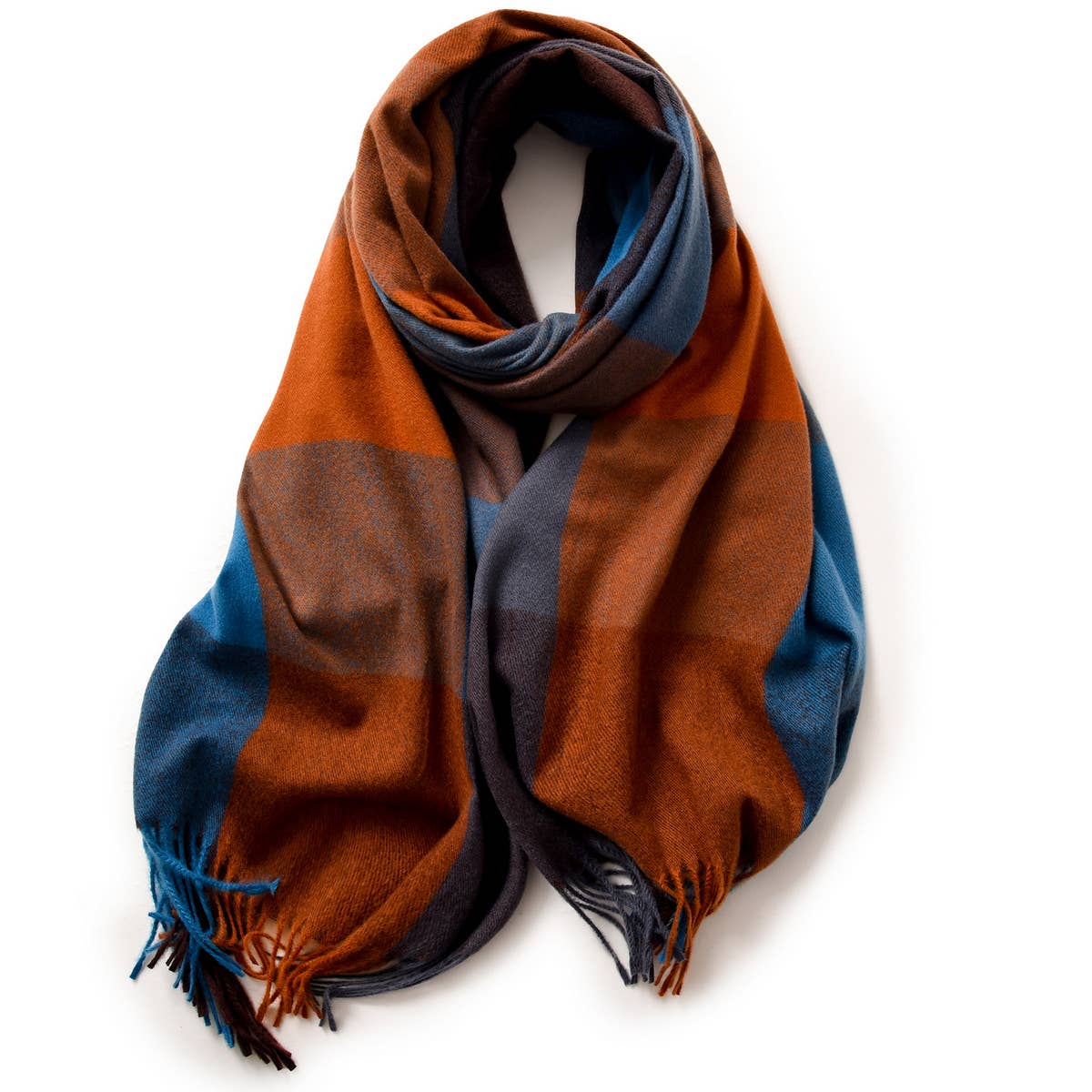 Elegant Plaid Shawl - Winter Scarf for Women