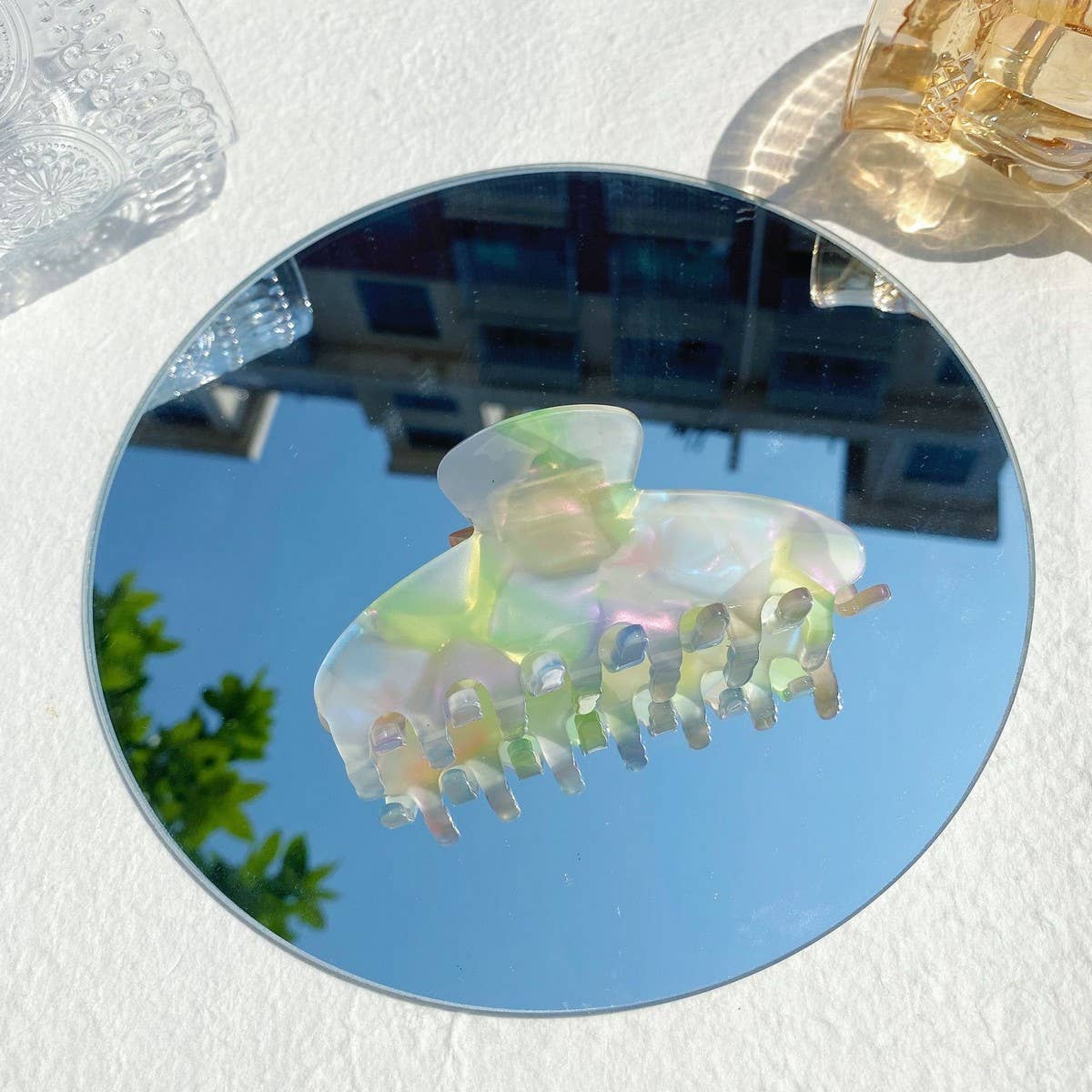 CWAHA1564_SUMMER BRIGHT TRANSPARENT HAIR CLAW CLIP