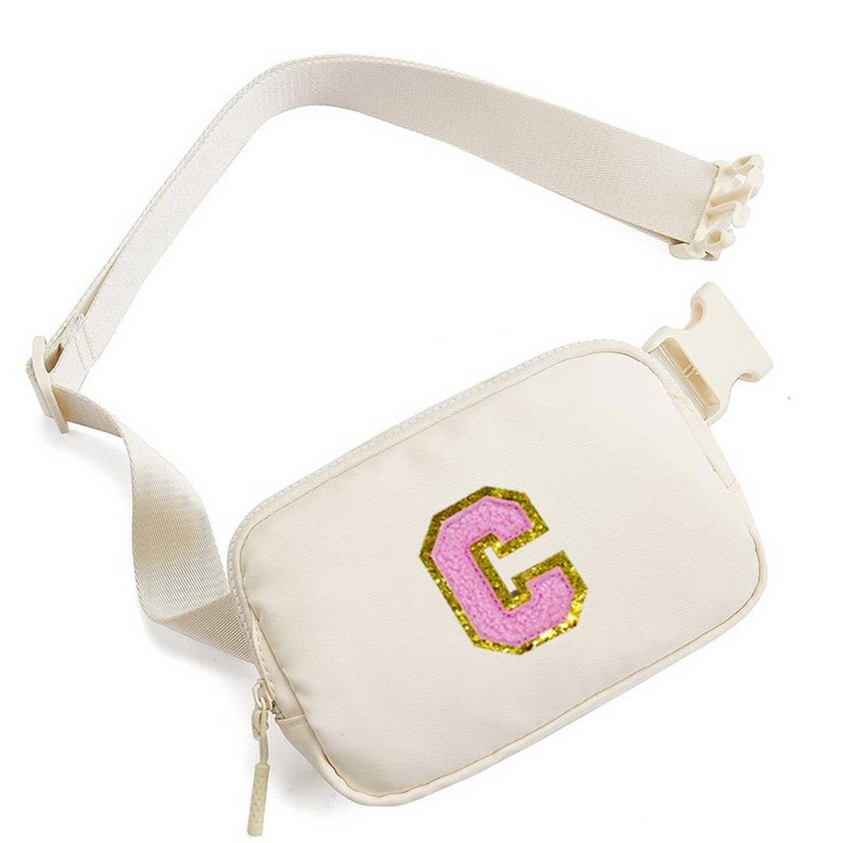 Nylon Letter Belt Bag??Adjustable Sport Waist Pack_CUAB0281