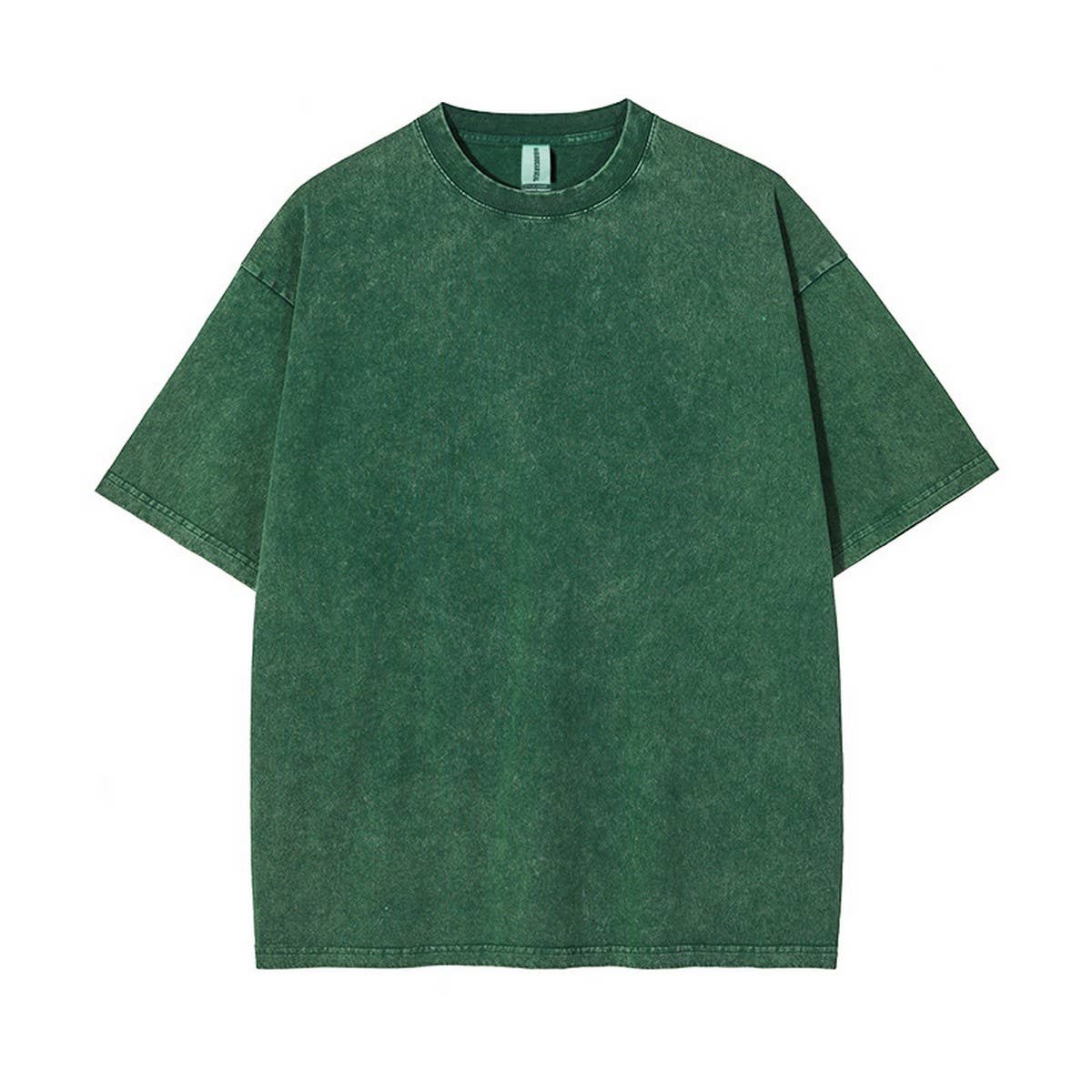 250g Vintage Washed Wax-Dyed Cotton T-Shirt ??Custom Logo