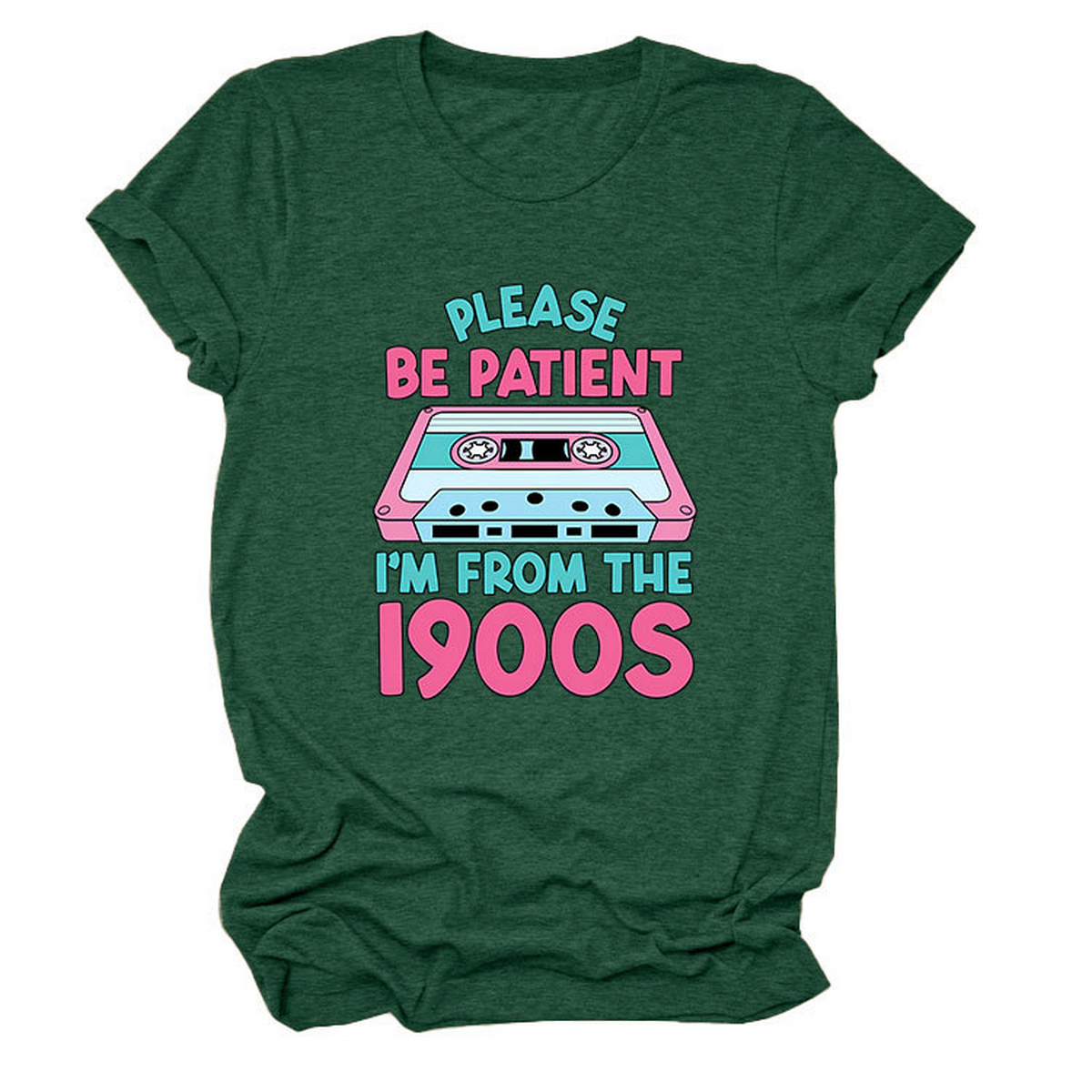Women??¢s Tee ??Please Be Patient Letter Print_CWTTS1501