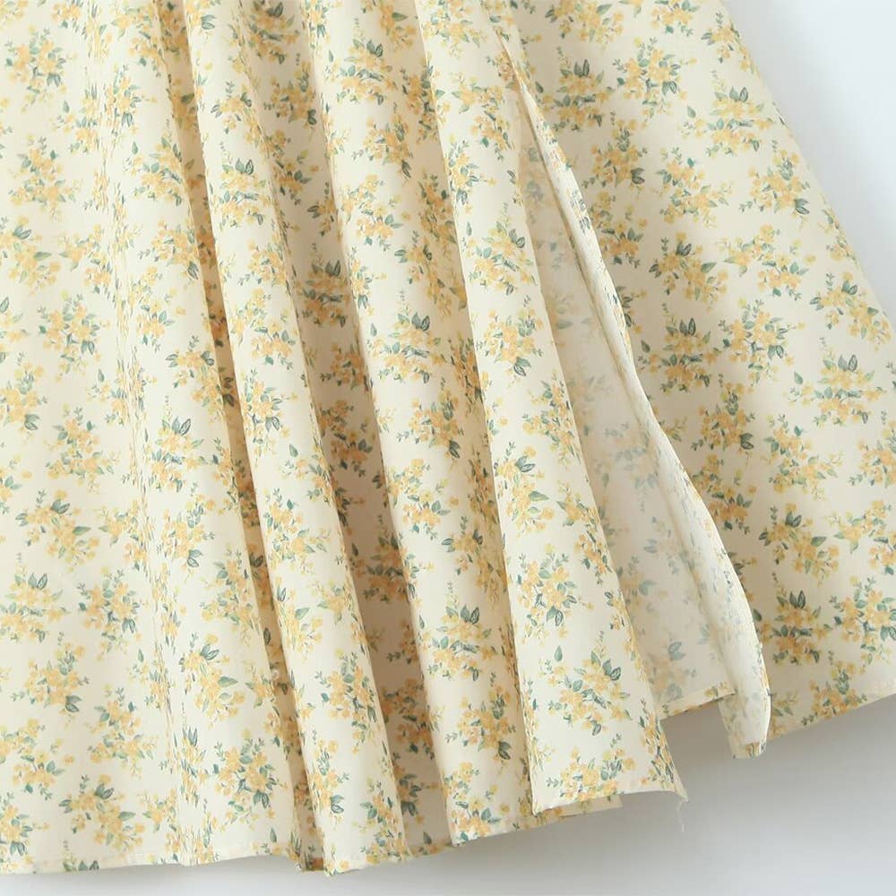 Backless Tie Strap Printed Sleeveless Dress