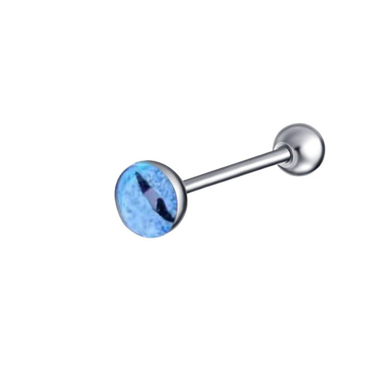 Colorful Eye Tongue Stud Stainless Steel Piercing