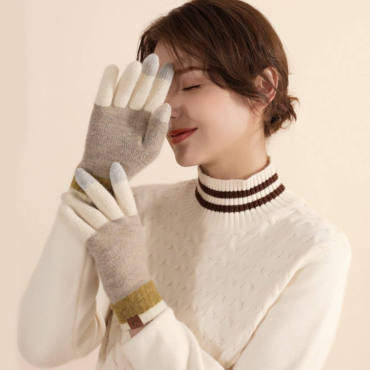 WINTER OUTDOOR COLD PROTECTION TOUCH SCREEN GLOVES_CWAG0398