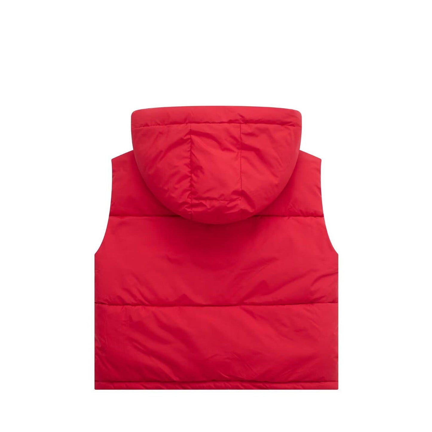 Solid-color simple and casual hooded vest jacket