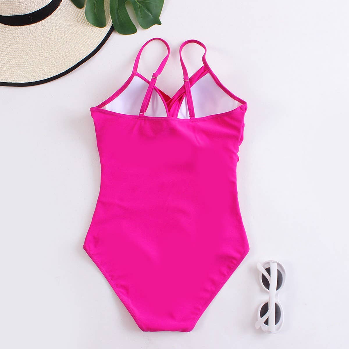 SOLID COLOR JUMPSUIT SEXY BIKINI SWIMSUIT_CWMW0154