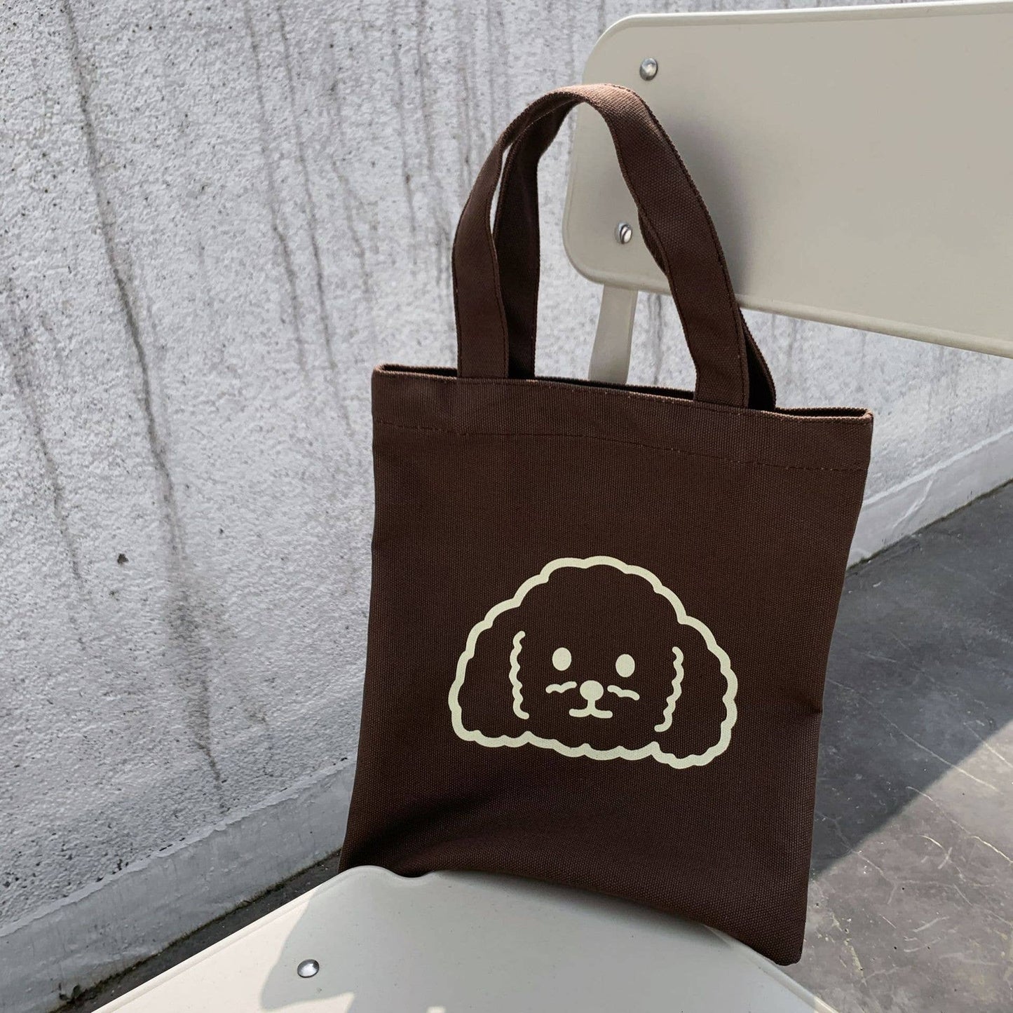Cute Teddy dog canvas handbag