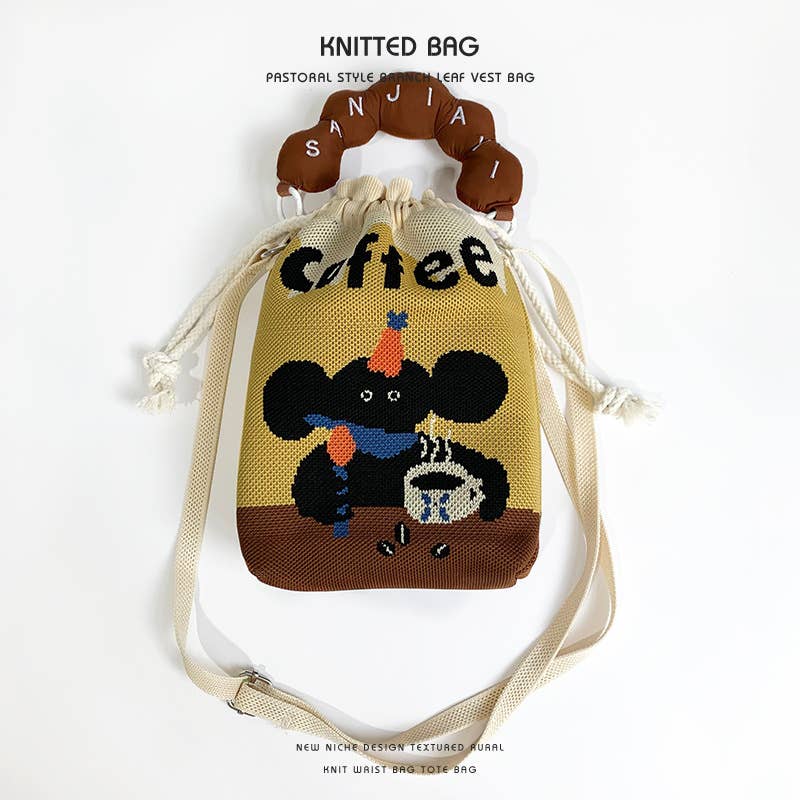 Convenient to carry with you woven lucky bag