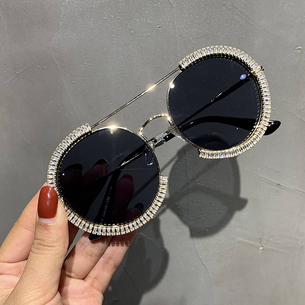 FASHION LUXURY WOMEN'S RETRO ROUND SUNGLASSES_CWASG0786