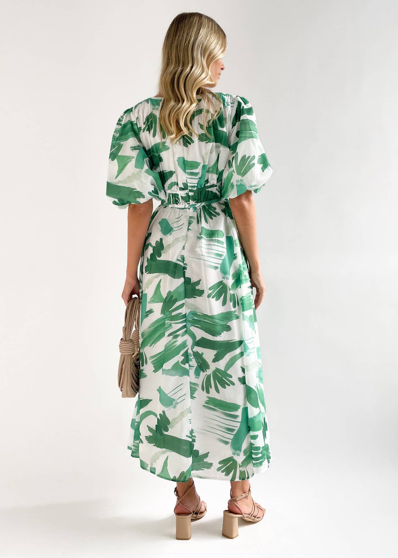 PRINTED LONG COUTURE DRESS