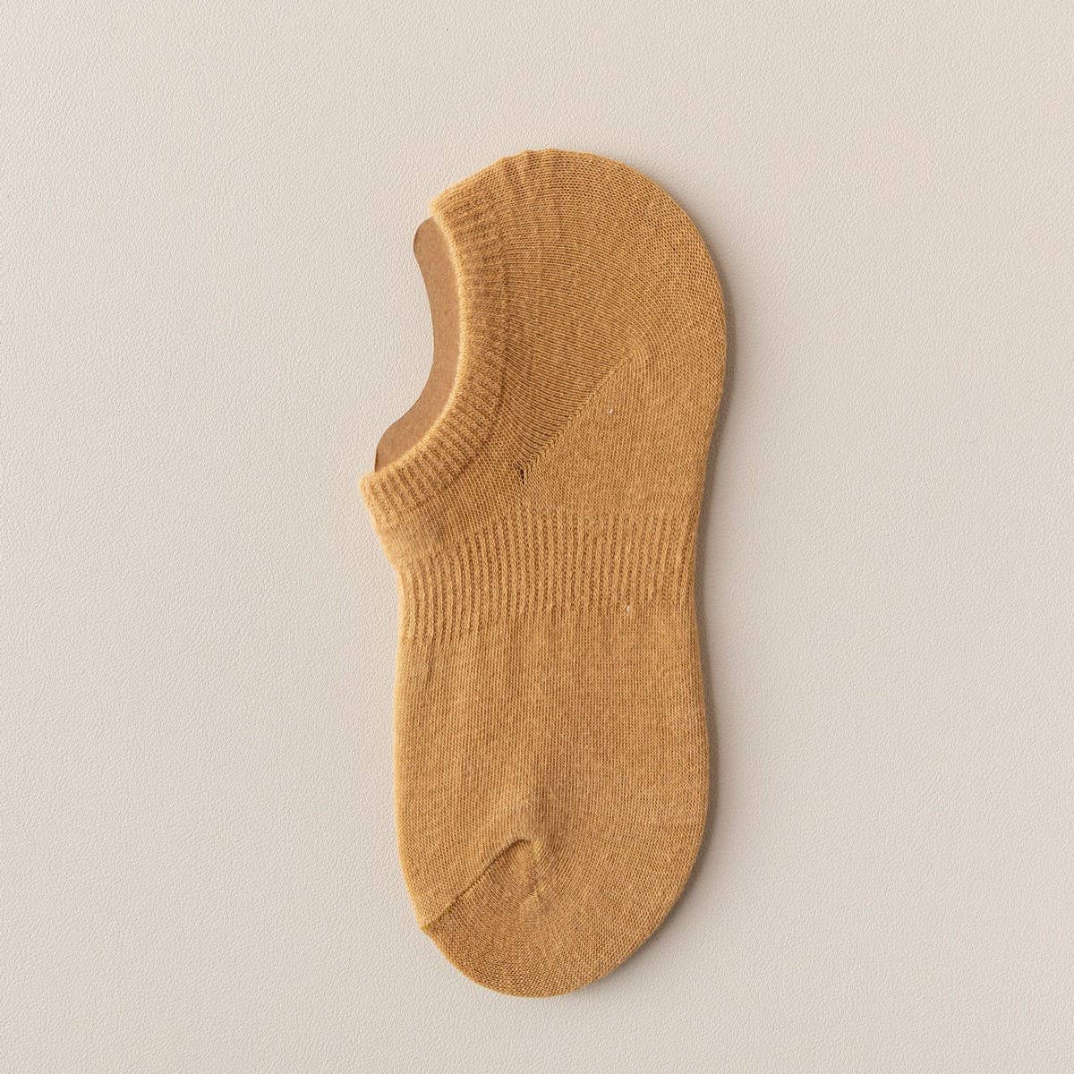 WOMEN'S SOLID COLOR SHALLOW INVISIBLE BOAT SOCKS