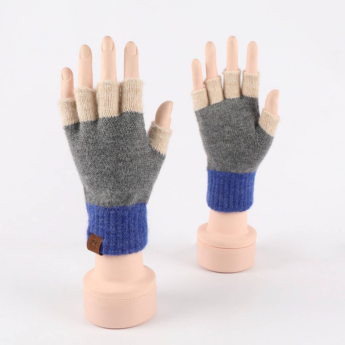 WINTER FINGERLESS KNITTED WARM TOUCHSCREEN GLOVES