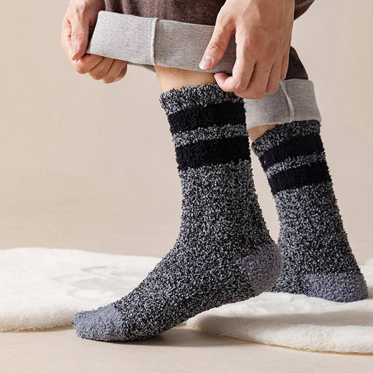 AUTUMN AND WINTER MID-LENGTH THICK FLEECE SOCKS_CWMS0772