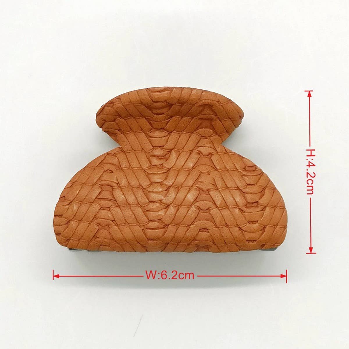 Mini Woven Faux Leather Tribal Hair Claw