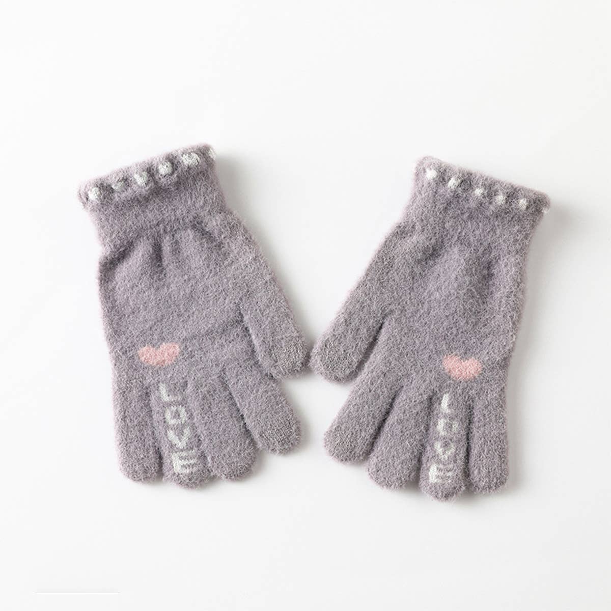 SKIN-FRIENDLY, WARM AND CUTE HEART-SHAPED GLOVES_CWMM1505