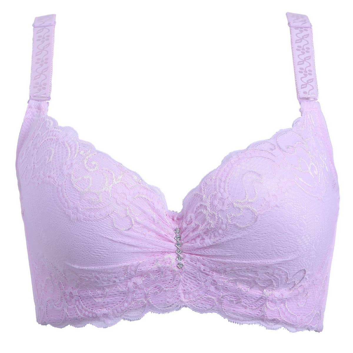 WOMEN ADJUSTABLE PLUS-SIZE LACE BRA