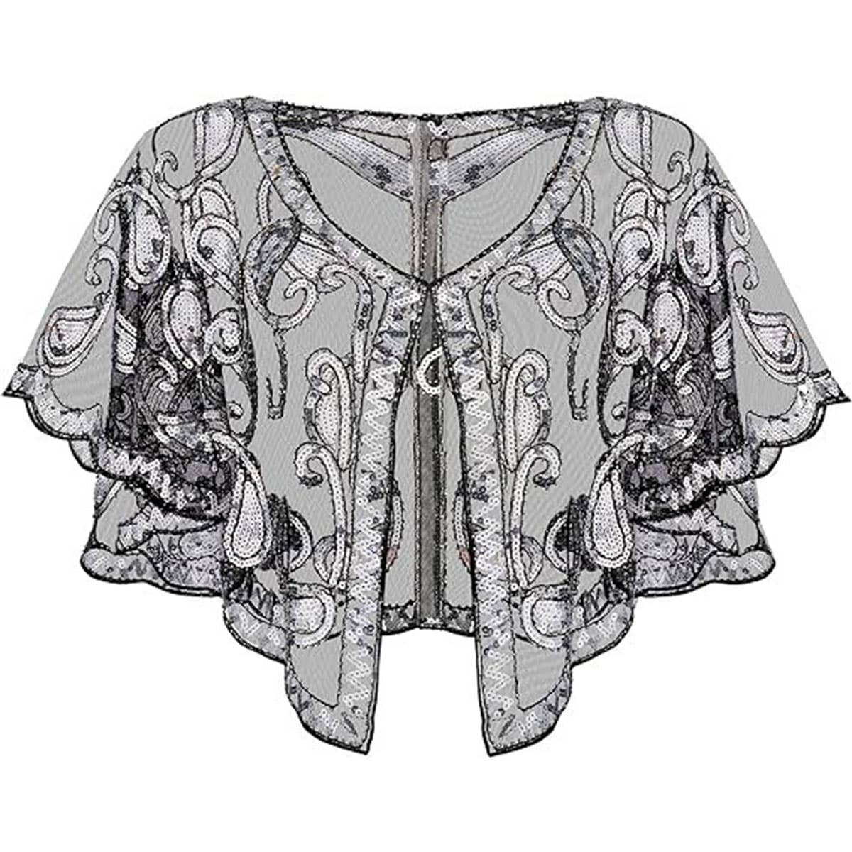 Sequin Lace Evening Shawl ? Party & Formal Wrap