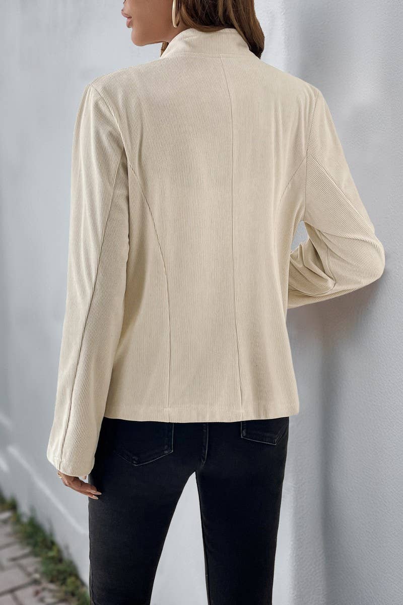 CWOCO1166_NEW AUTUMN AND WINTER CORDUROY SHORT JACKET