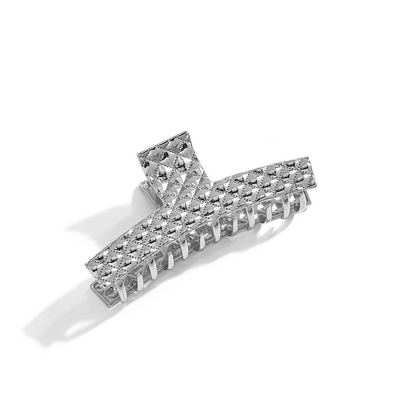 Geometric dark elegant metal clipper hair clips