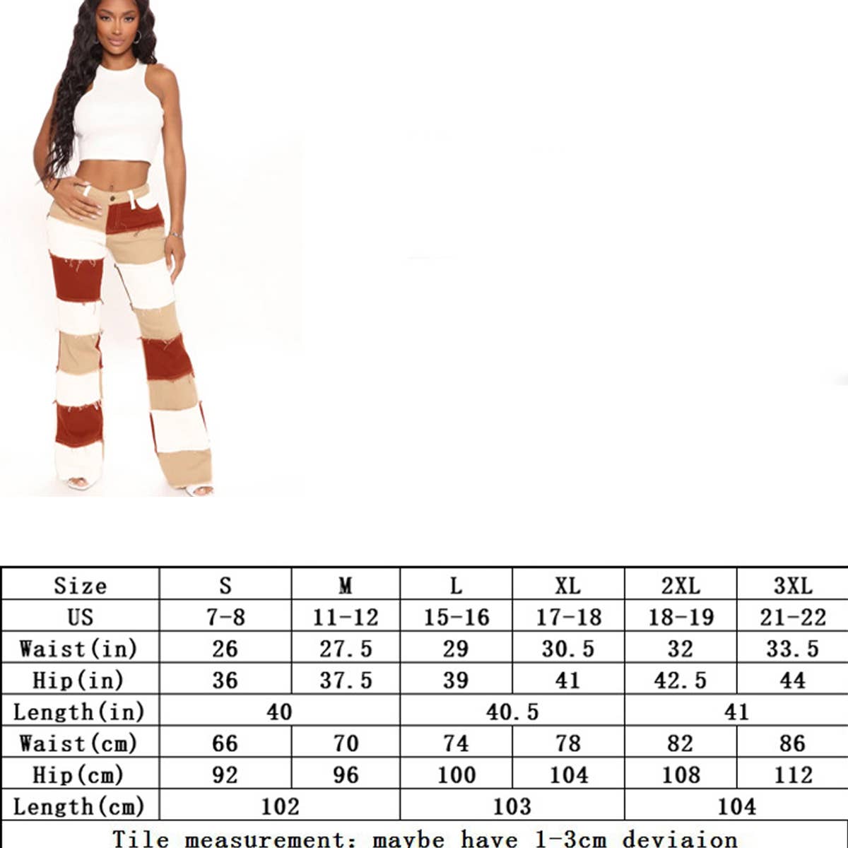 SPLICING STRAIGHT AND SLIM FITTING WIDE LEGS JEANS_CWJP0177