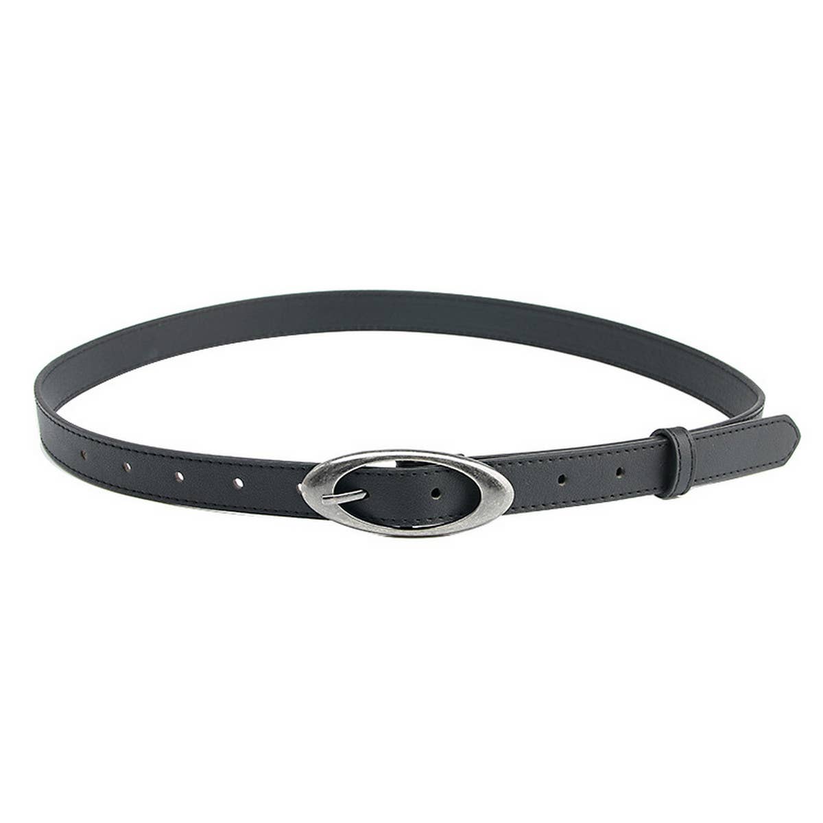 CWABE0922_ALL-MATCH OVAL ALLOY BUCKLE BELT