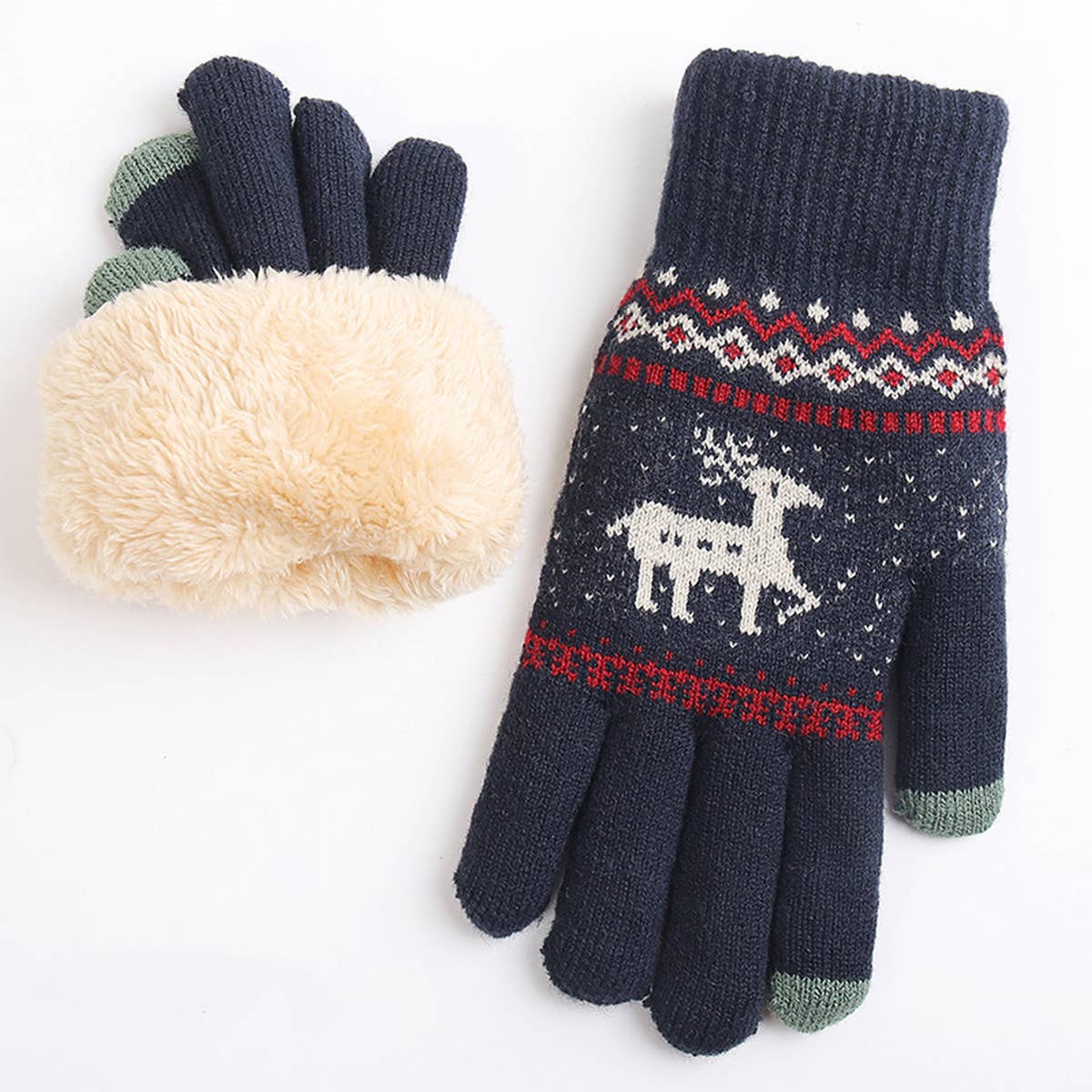 Winter Touchscreen Gloves ? Thick Knit for Women_CWAG0133