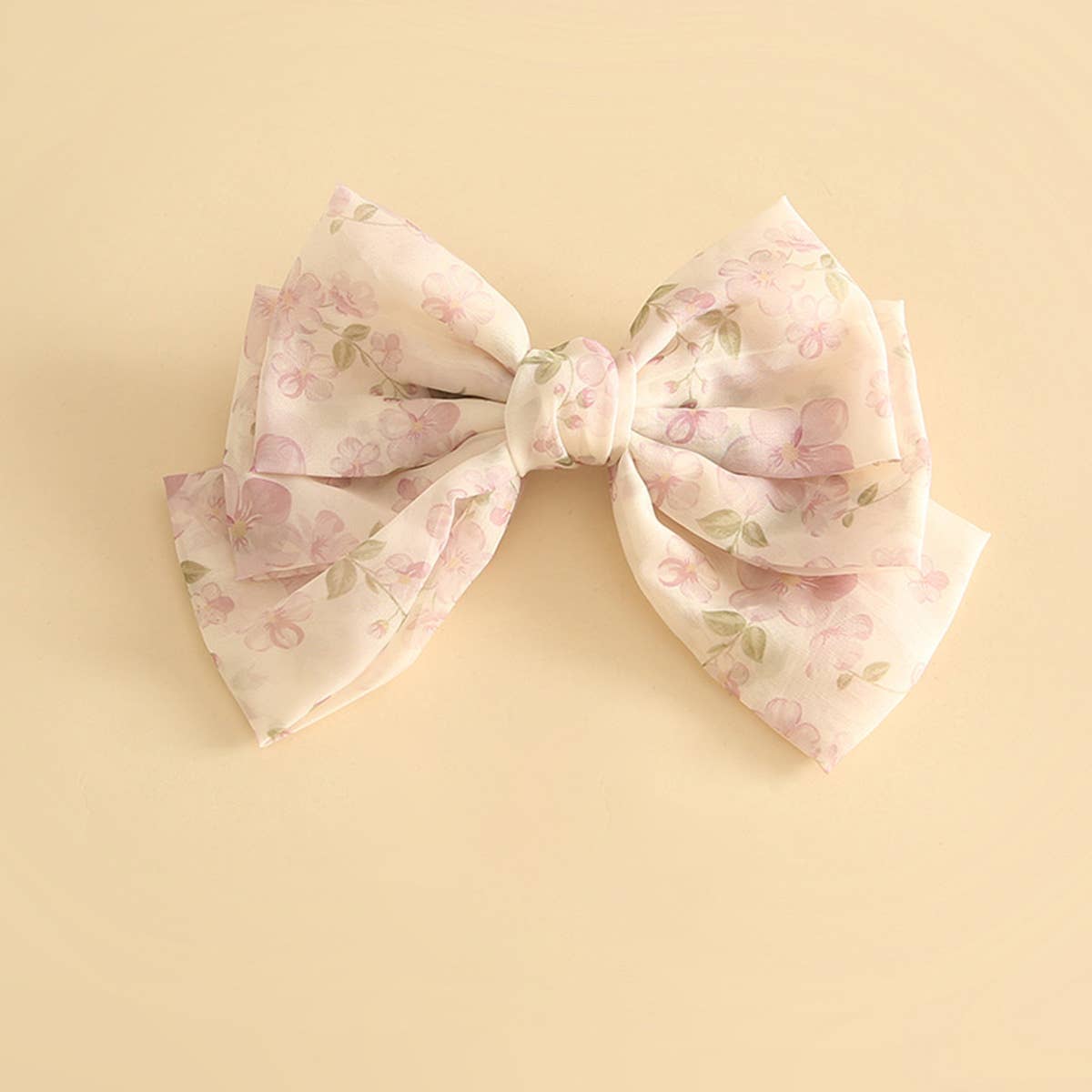 SMALL FRESH PRINT BIG BOW HAIRPIN_CWASC1057