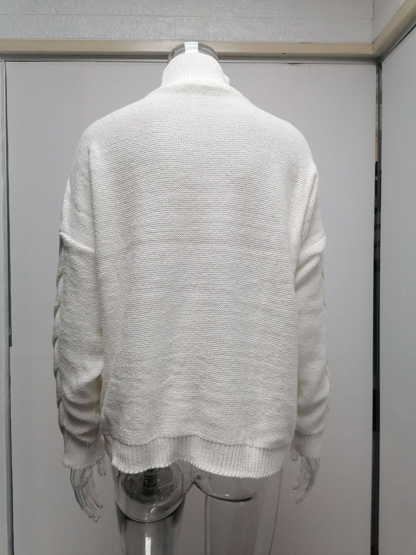 SOLID COLOR TURTLENECK LONG-SLEEVED SWEATER