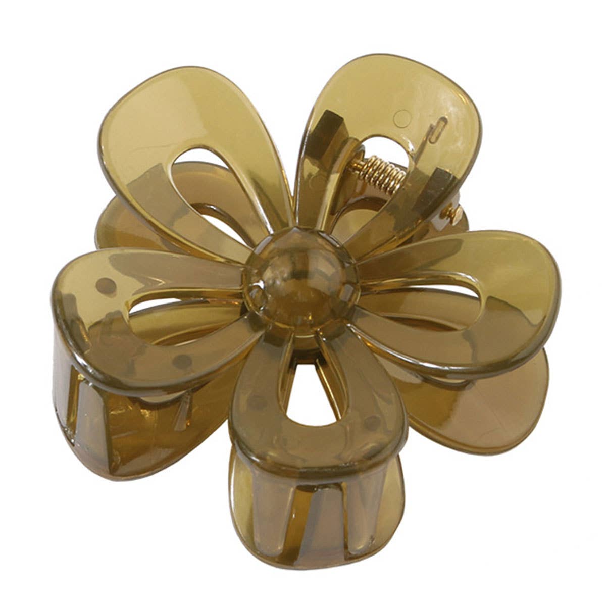 Matte Acrylic Flower Hair Claw Clip for Women_CWAHA0404