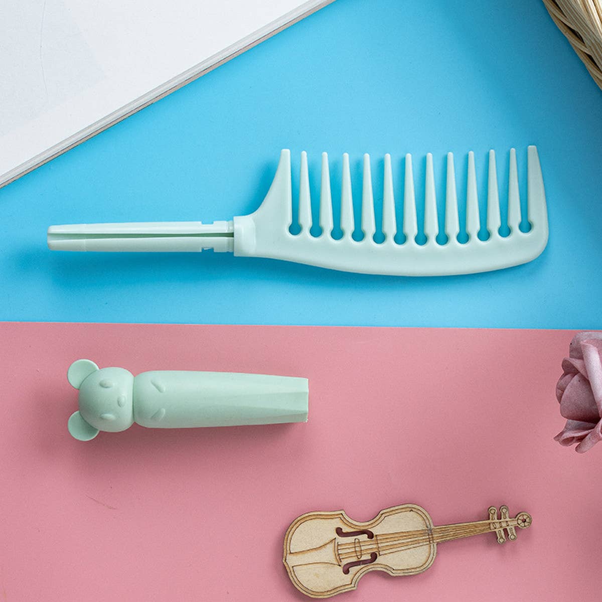 FASHIONABLE LARGE-TOOTH MASSAGE COMB