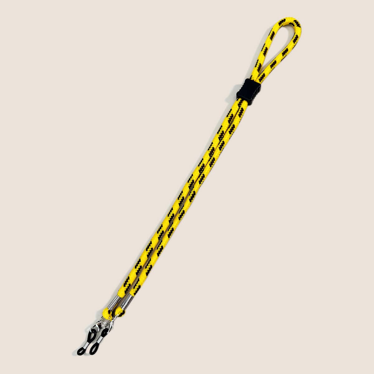 COLORFUL DUAL COLOR BLOCK BRAIDED GLASSES LANYARD