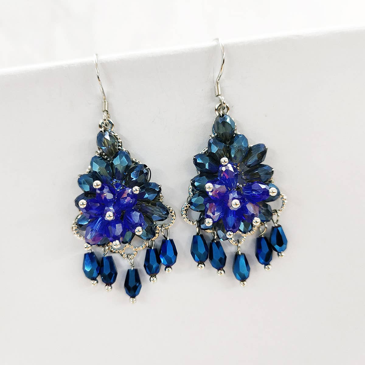 VINTAGE TASSEL HANDMADE VINTAGE BEADED EARRINGS