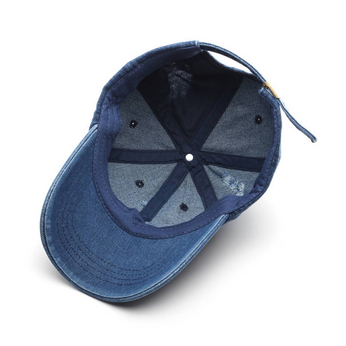 CWAH3219_FASHION RETRO RIPPED OLD DENIM BASEBALL CAP