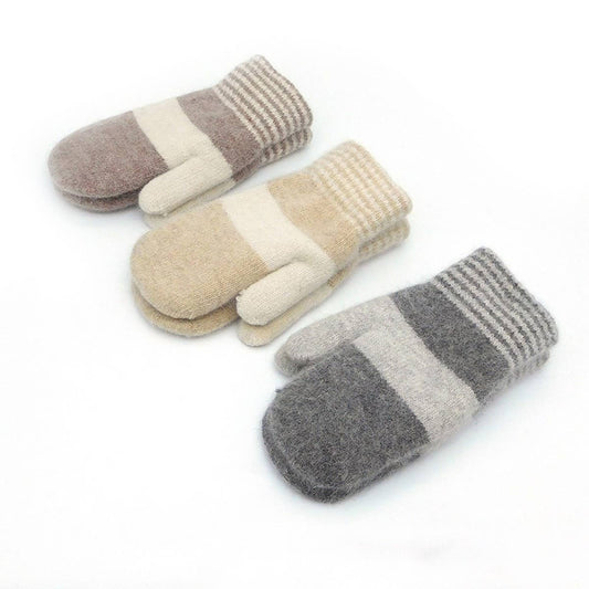 NEW WINTER RABBIT FUR WARM KNITTED GLOVES_CWAG0260