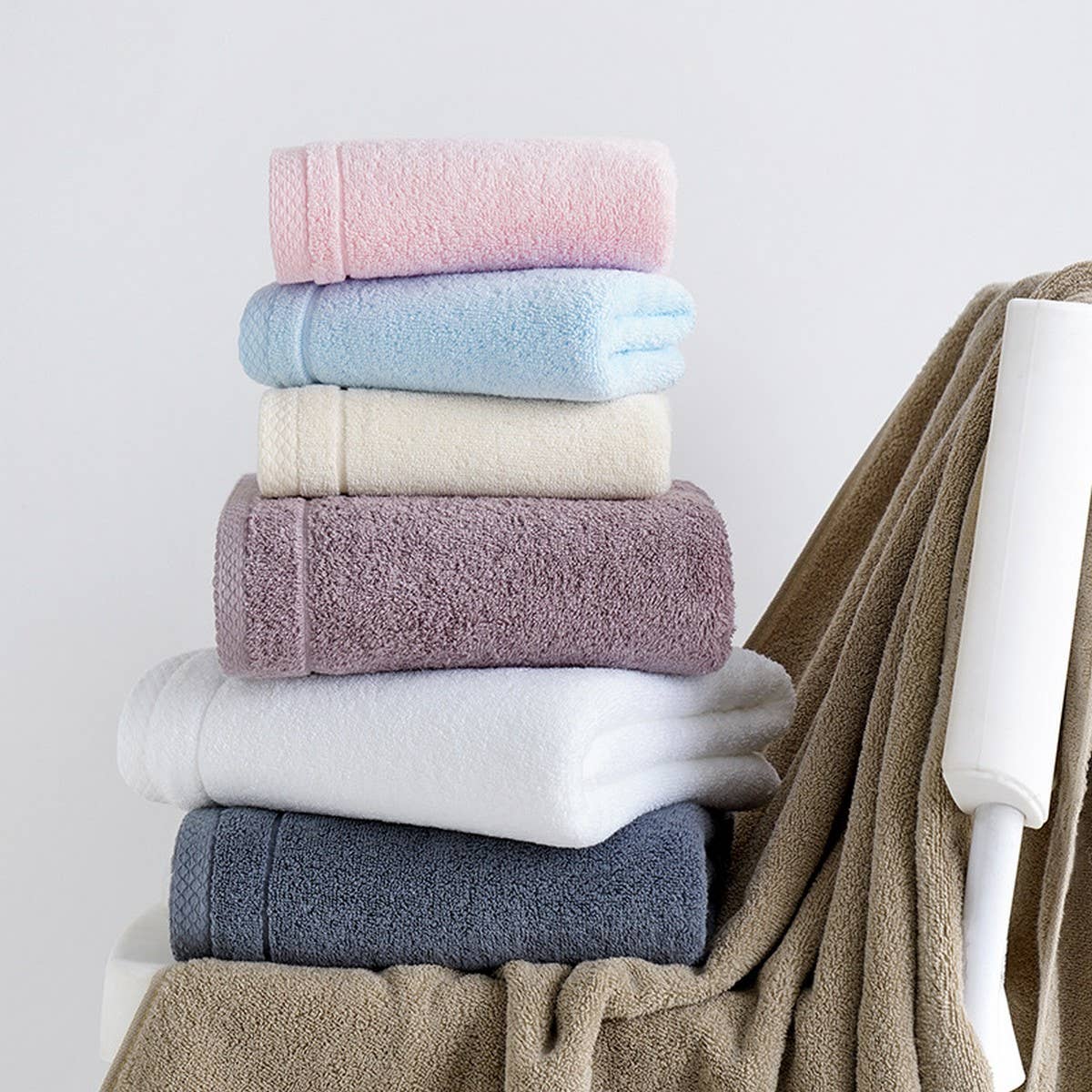 ADULTS' THICKENED AND SOFT LARGE COTTON BATH TOWEL_CWMM2303