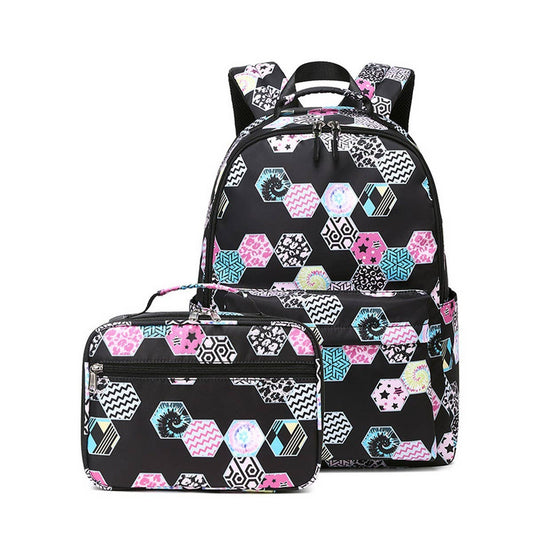2-Piece Waterproof Backpacks for School Girls_CWAB5502