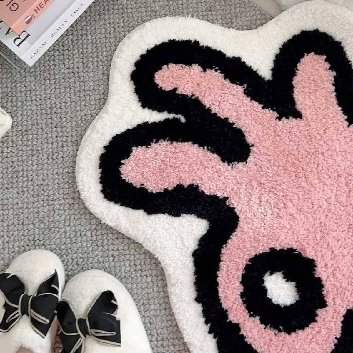 Cute Living Room Rug, Cozy Cat Vibes Bedside Mat£ßCWMM7392