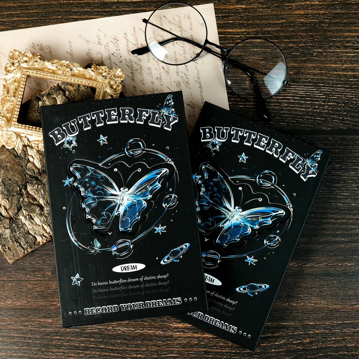 DREAM BODY BUTTERFLY PORTABLE TRIFOLD NOTEBOOK