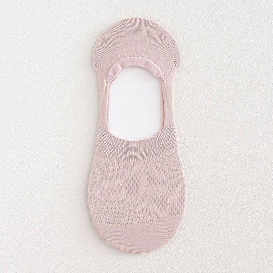Mesh  Solid No Show Socks For Breathable Summer