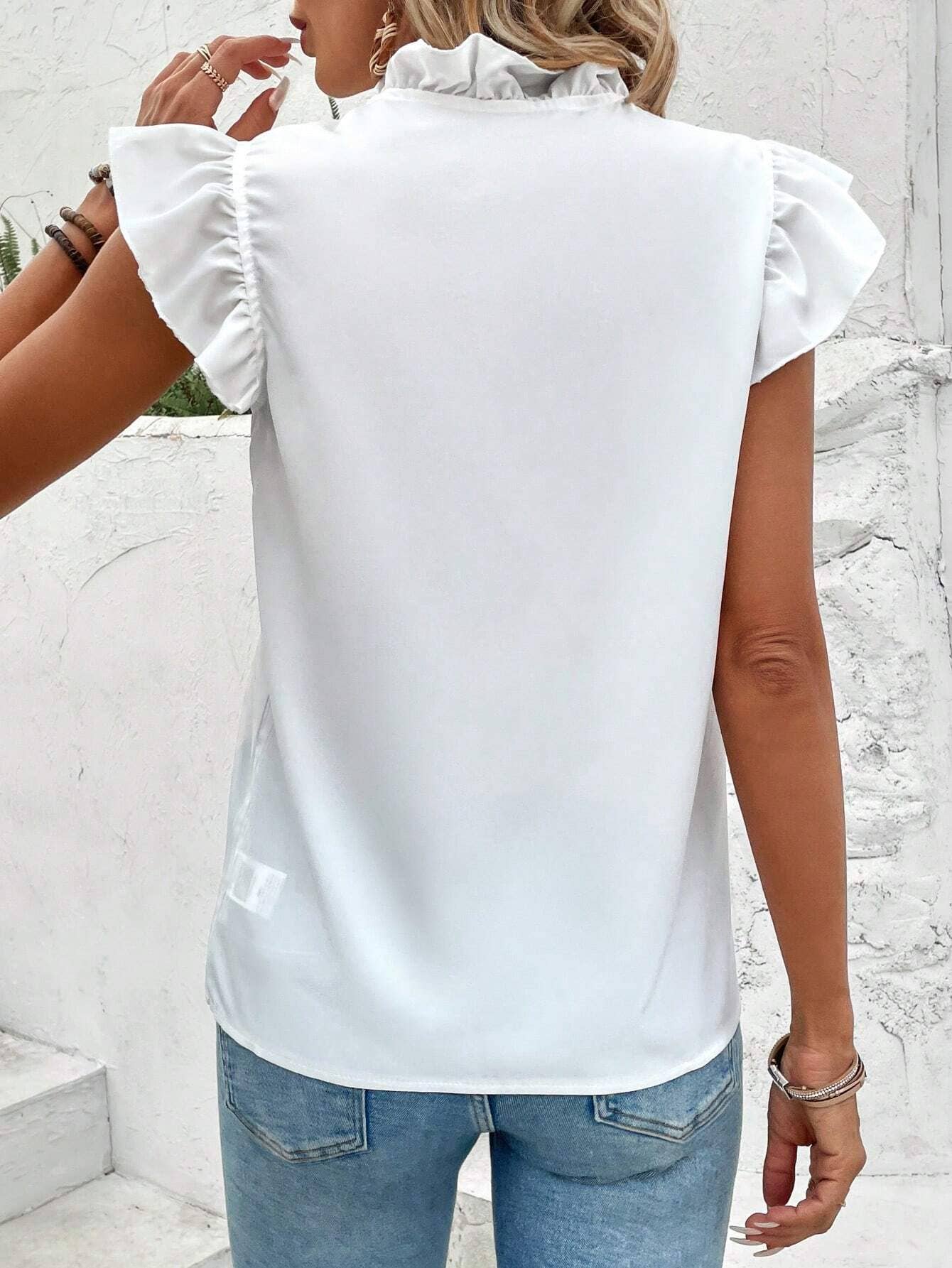 RUFFLED BLOUSE FOR WOMEN